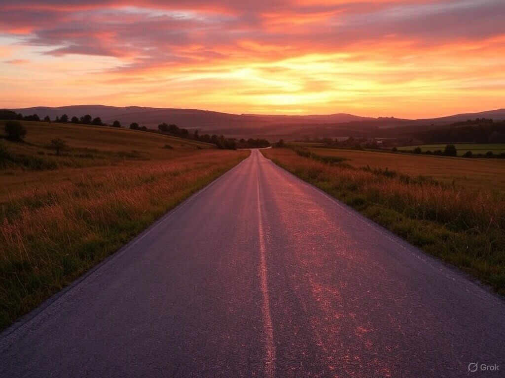 Image of a road - representing the future